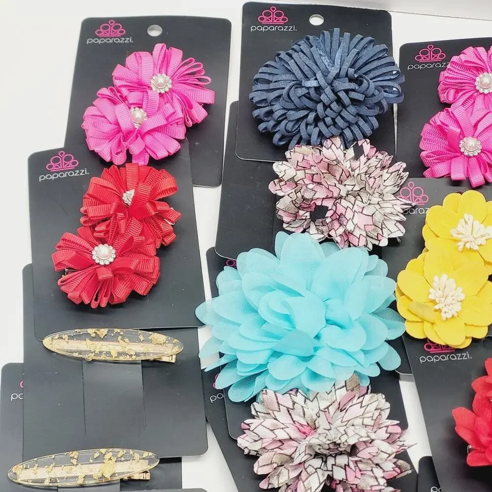 Paparazzi Mixed Hair Clips Lot of 31 New Variety of Colors And Styles - Picture 6 of 7